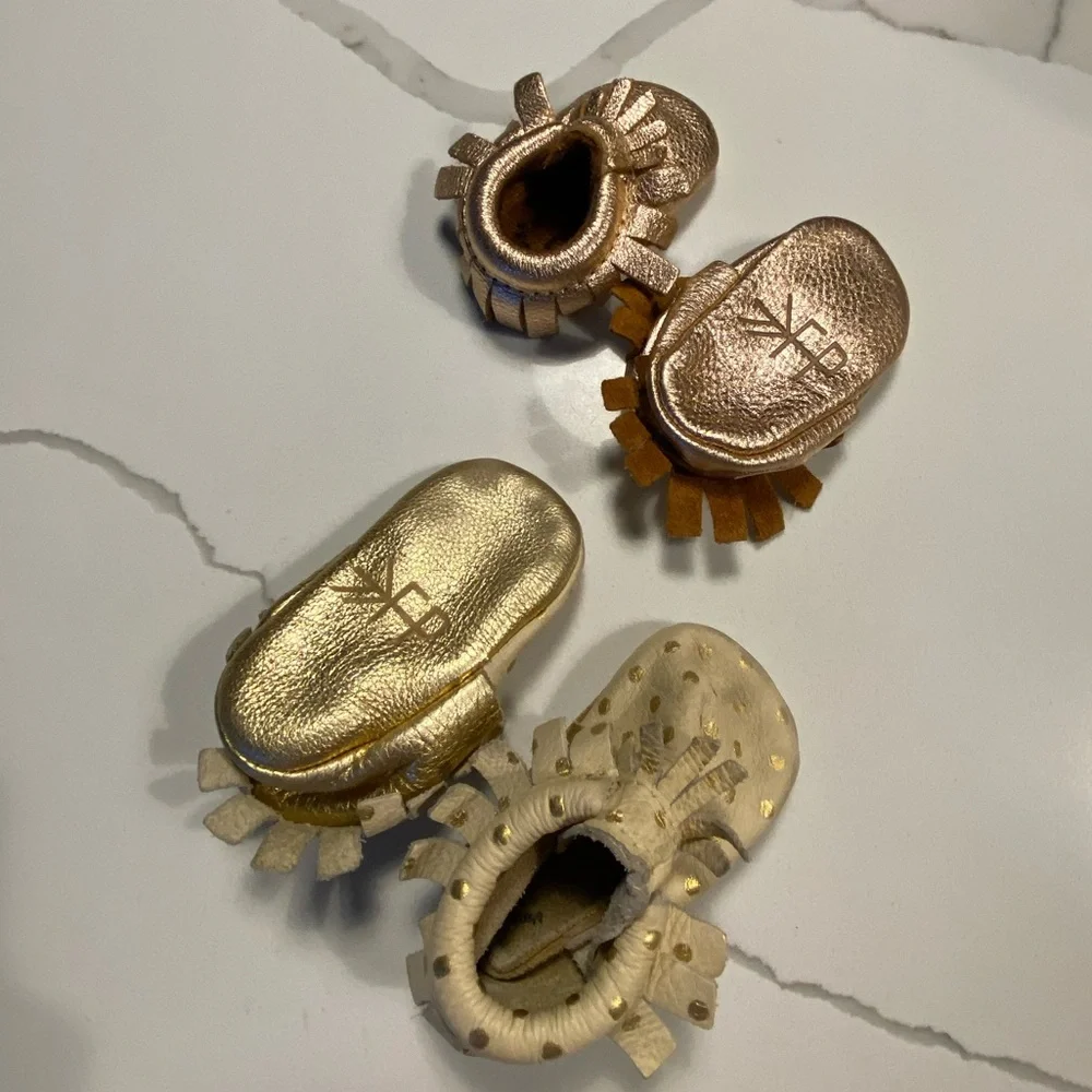 Freshly Picked |{ Leather Moccasin Baby Shoe Bundle